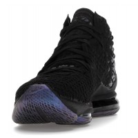 Кроссовки Nike Lebron черные с зеленым